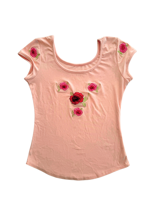 00s Rosette Baby Tee | Size 6-8