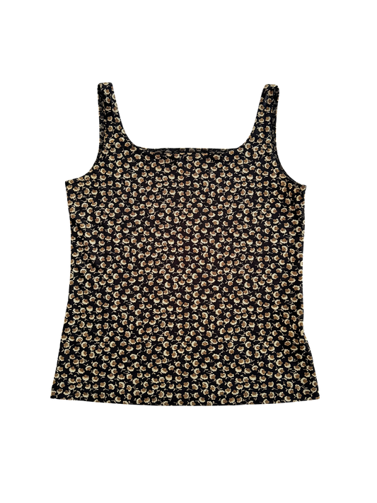 Vintage Floral Mesh Tank | Size 6-10