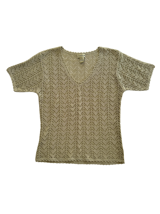 Vintage Crochet Tee | Size 6-12