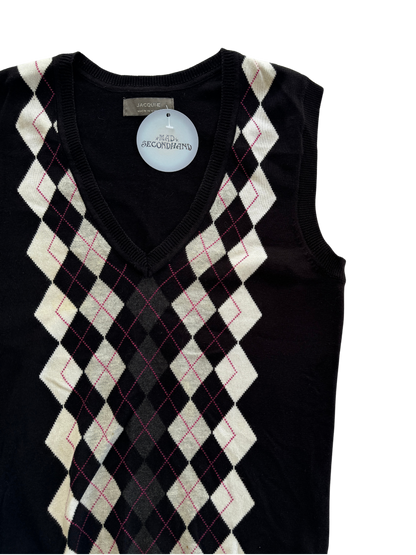 00s Argyle Sweater Vest | Size 6-10