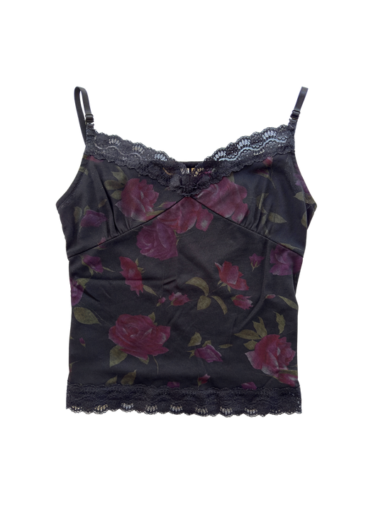 00s Mesh Floral Cami | Size 10-12