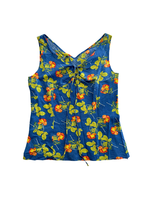 Vintage Floral Babydoll Cami | Size 6-8