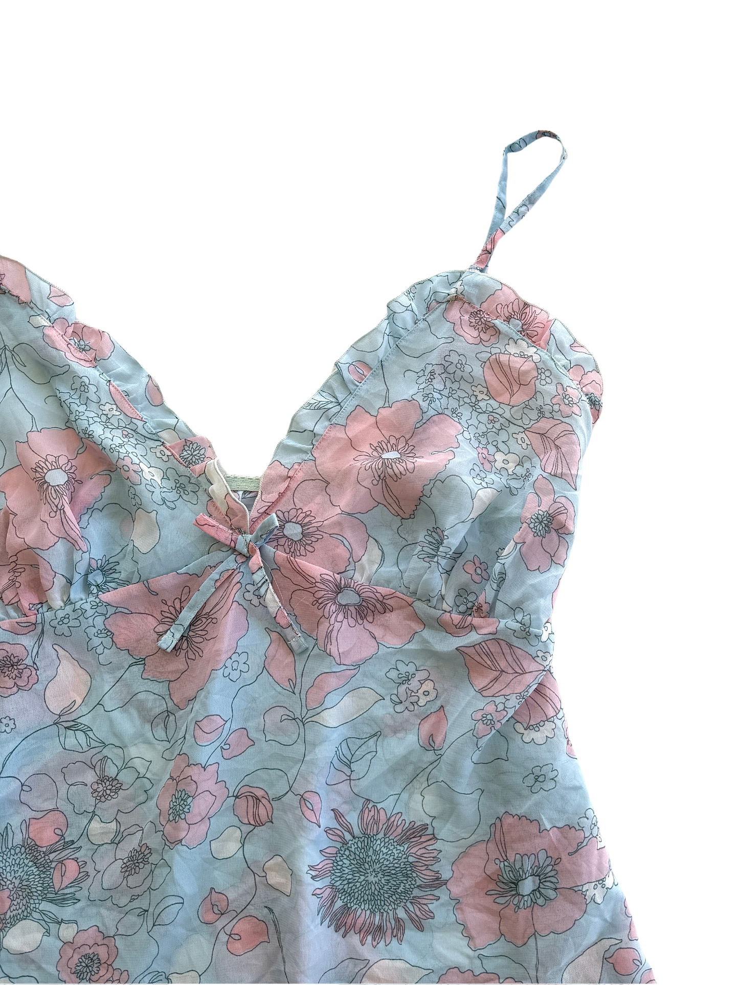 00s Floral Ruffle Cami  | Size 10-14