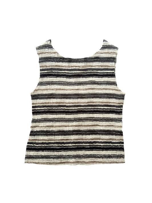 Vintage Ruched Stripe Tank | Size 8-12