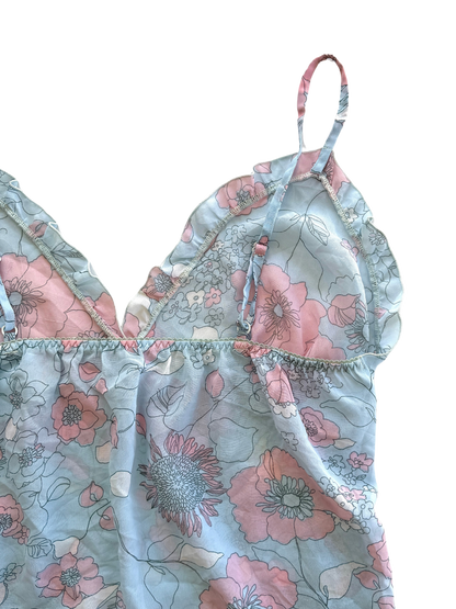 00s Floral Ruffle Cami  | Size 10-14