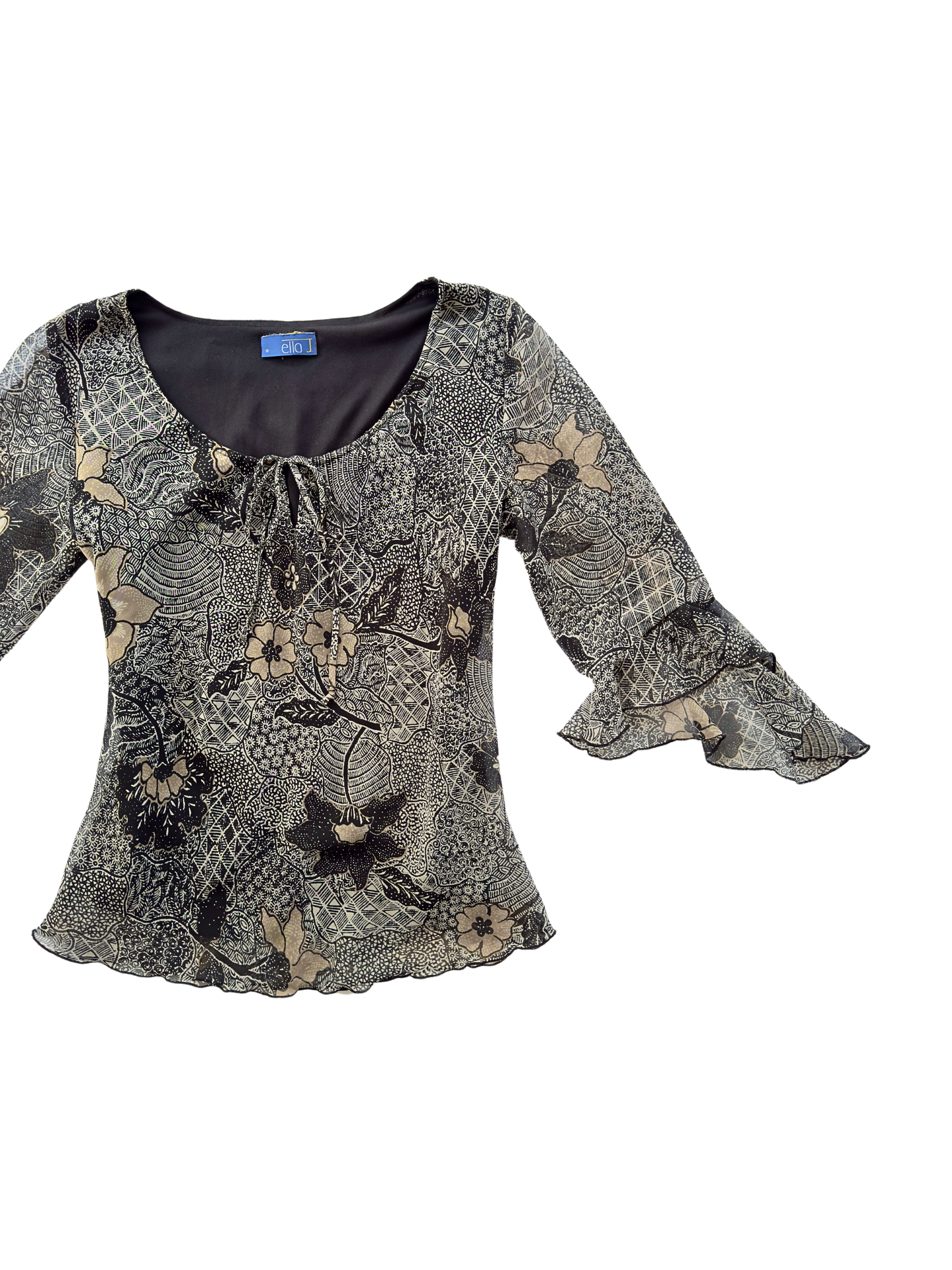 00s Floral Fairy Blouse | Size 6-10