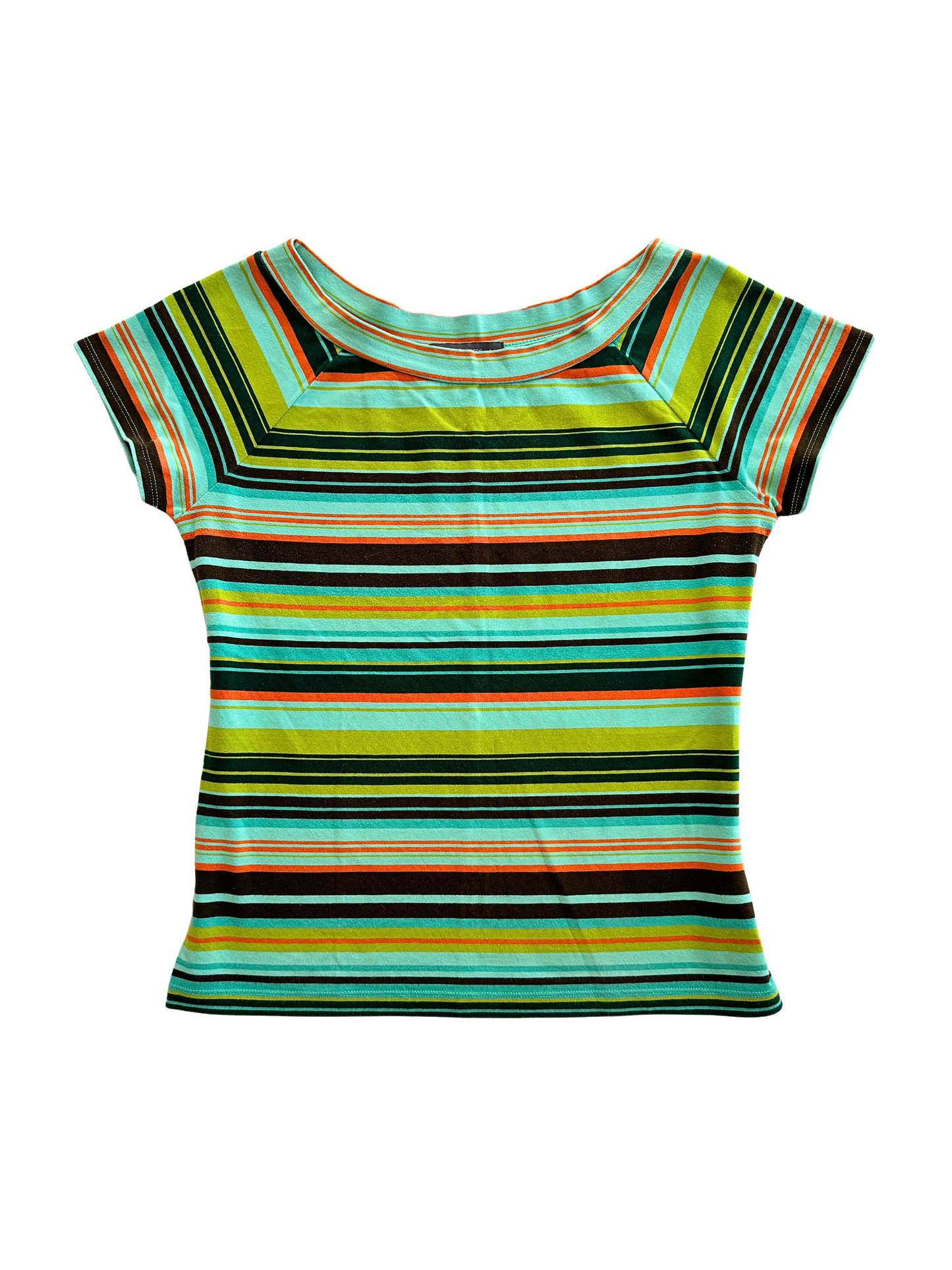 00s Striped Boatneck Tee | Size 8-12