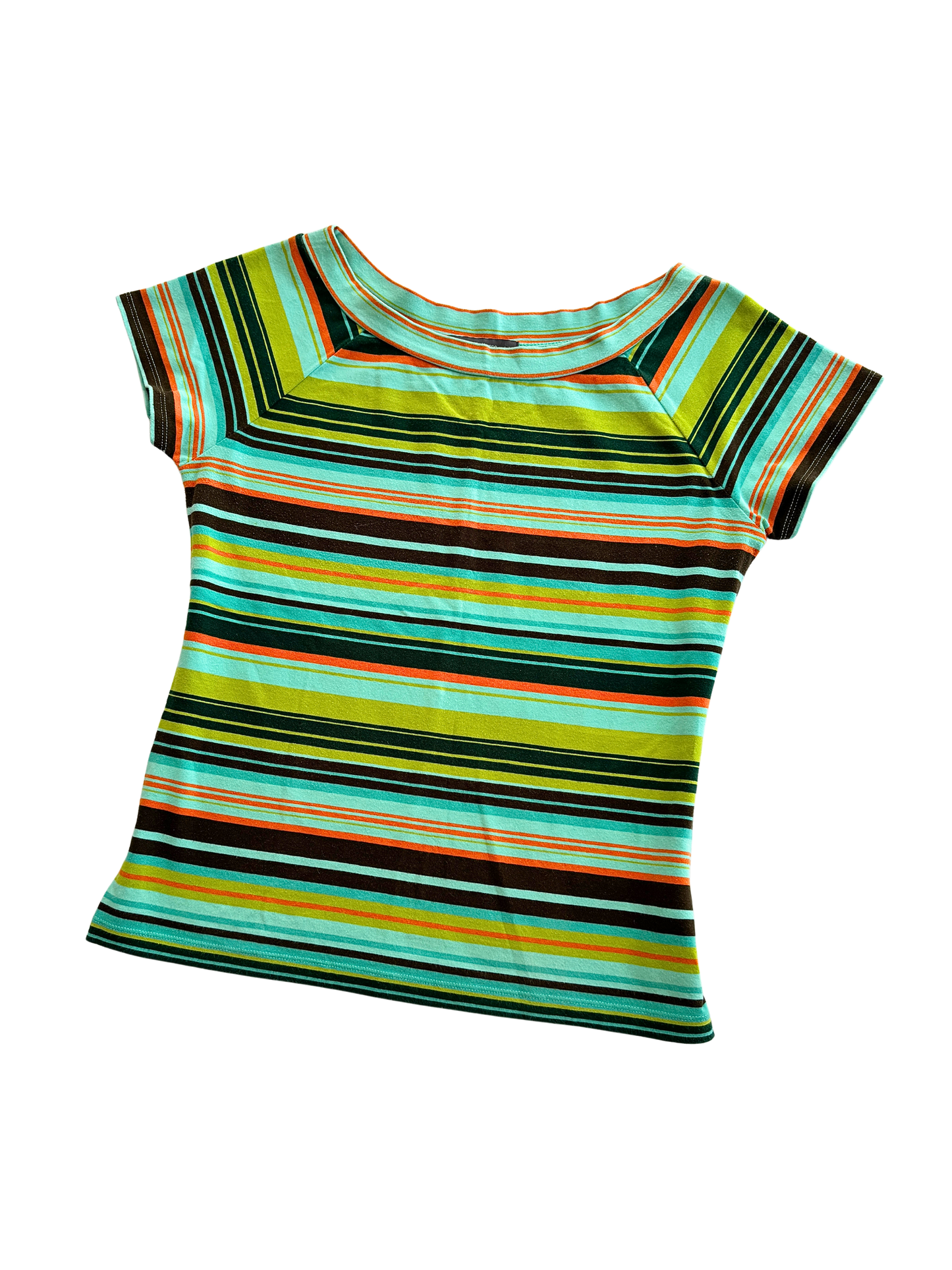 00s Striped Boatneck Tee | Size 8-12