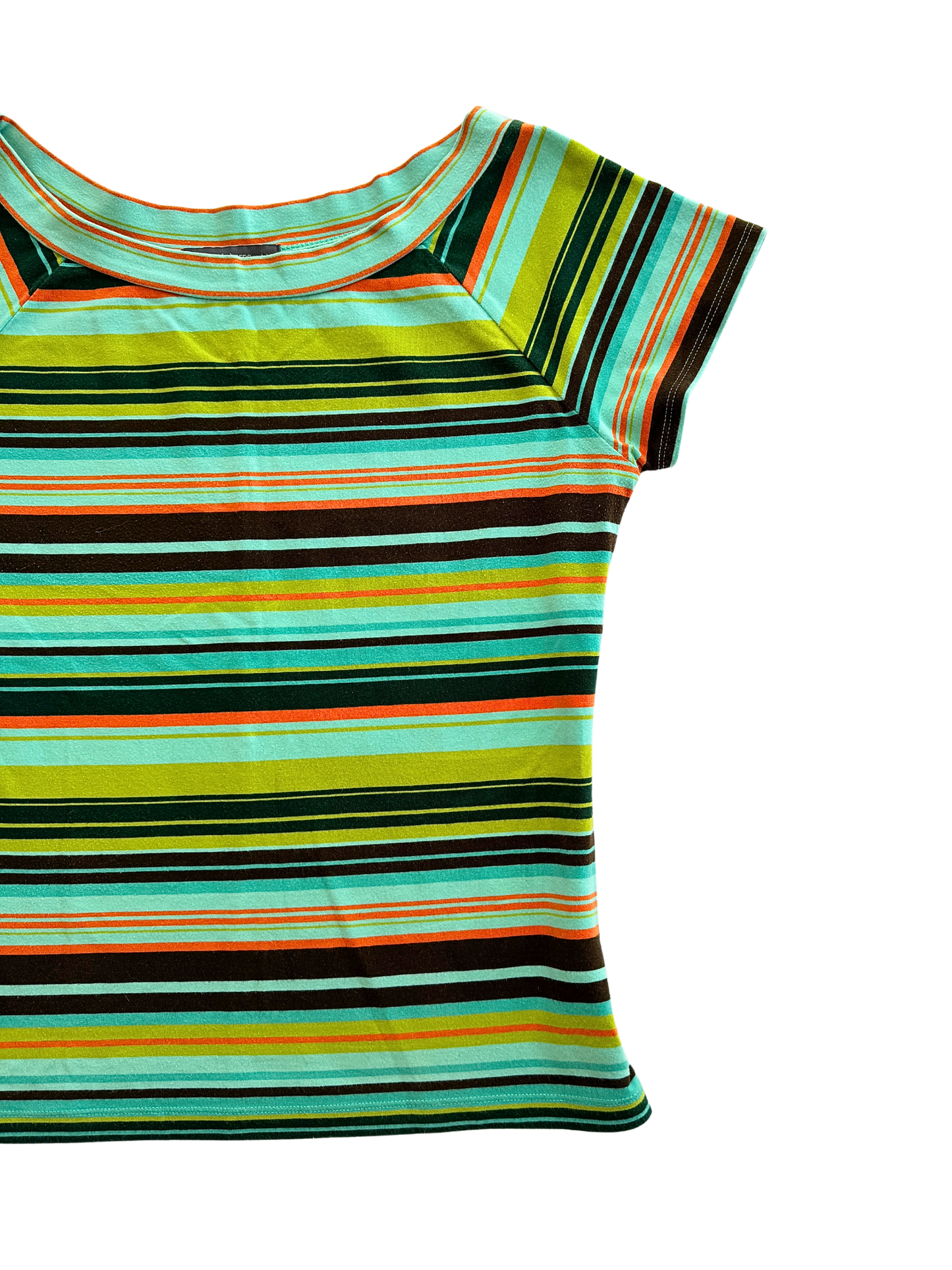 00s Striped Boatneck Tee | Size 8-12