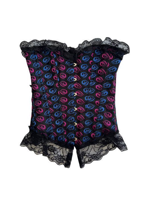 Embroidered Ribbon Corset Top | Size 10-14